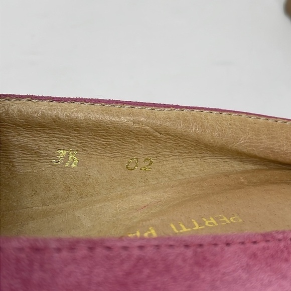 Pertti Palmroth Flats Women's 8 Pink Leather Slide On Loafer Shoe - Picture 12 of 14